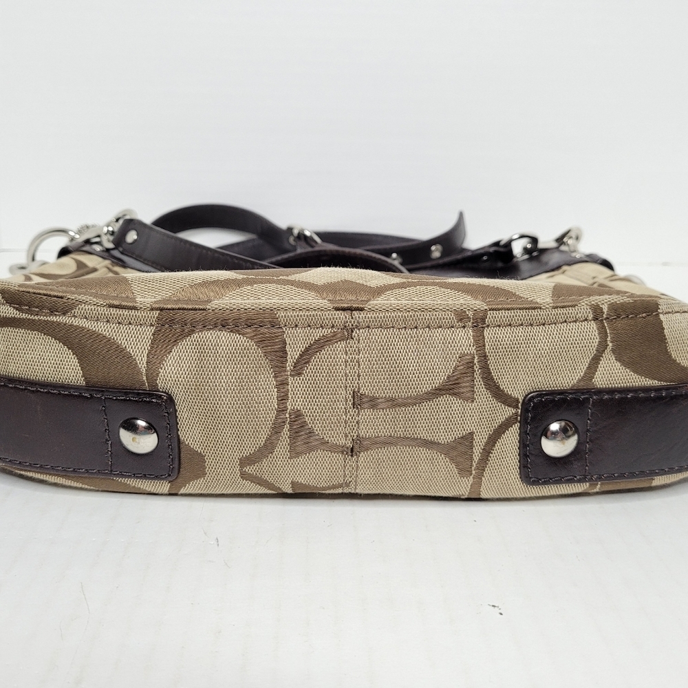 Coach Signature C's Zoe Canvas Hobo J1020-F14708 - Picture 13 of 14